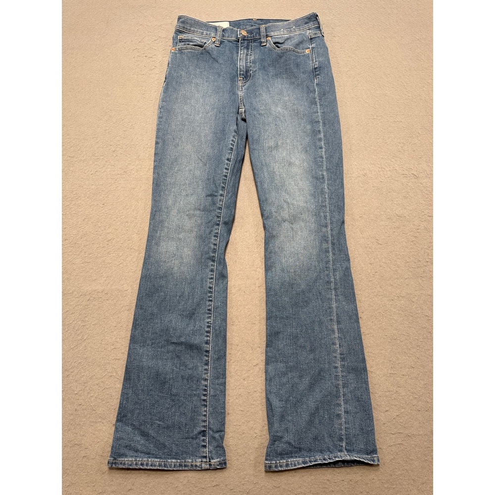 GAP Jeans Women's 28/6R Blue Denim Baby Bootcut Mid Rise Stretch Med Wash Retro